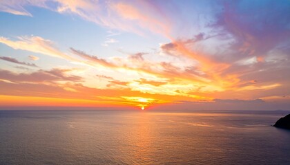 Beautiful sunset over the sea
ed image