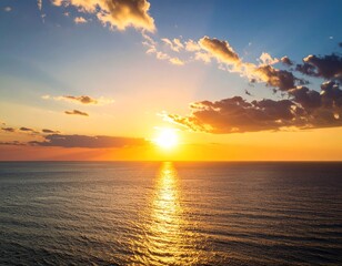 Beautiful sunset over the sea
ed image
