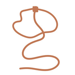 Lasso rope icon. Wild lasso icon. Vector illustration. 
