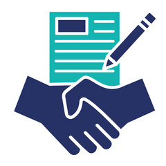 Partnership Deal  Icon Element For Design