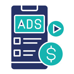 Social Media Ads  Icon Element For Design