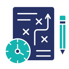 Strategy Planning Board  Icon Element For Design