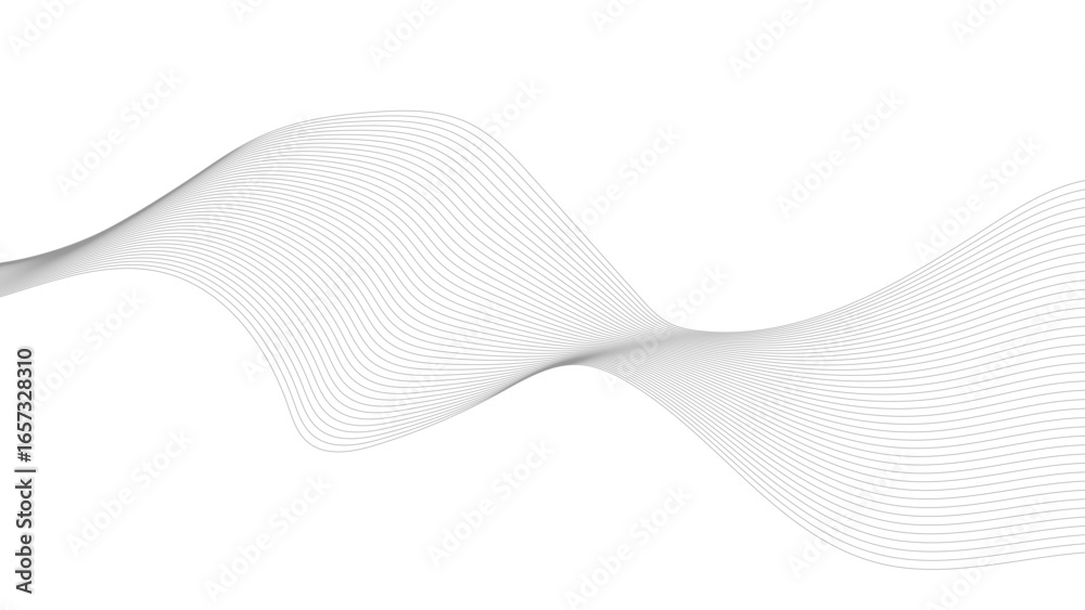 Poster wave line background with smooth shape. pattern for stretch ceiling lighting. simple, perfect and mi