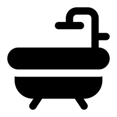 bathtub icon for illustration