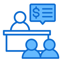 Client Meeting  Icon Element For Design