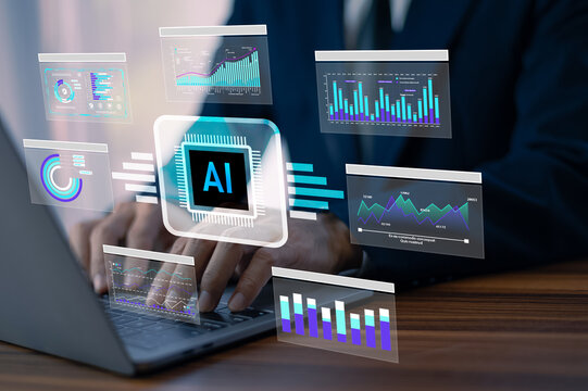 AI Artificial intelligence for data analytics. Using advanced machine learning algorithms, AI provides predictive insights to improve marketing strategies and sales performance.