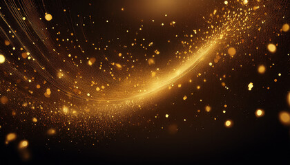 Glittering particles of fairy dust. magic concept. abstract festive background. christmas background. space background.
