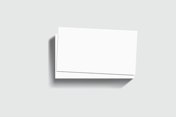 Vector mockup of blank presentation slides with shadows, isolated on background. Perfect for branding, pitch decks, business reports, advertising, web designs, social posts, app and online portfolio