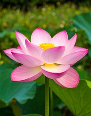 Obraz premium Beautiful pink lotus flower