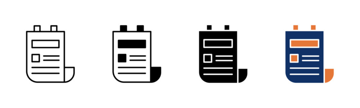 Poster icon sheet multiple style collection