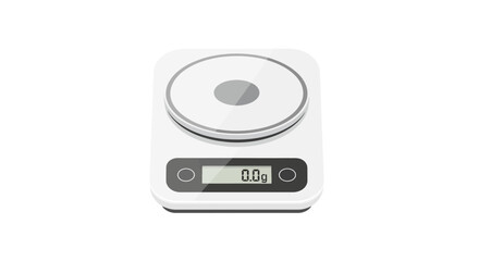 Fototapeta premium Precise digital kitchen scale, measuring ingredients with accuracy and precision