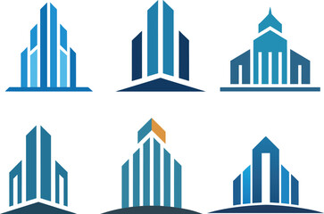 Modern Skyscraper and Architecture Icons