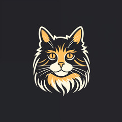 Fototapeta premium vector illustration of a cat