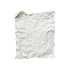 Obraz premium Crumpled white paper with visible folds and creases