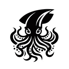 Squid Logo Vector Illustration