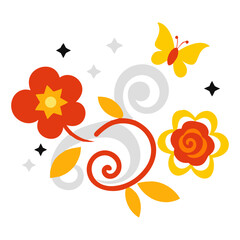 Black Scroll Ornate Element Plant Swirly Scrollwork Floral ornament Black Scroll Scroll Tangle.