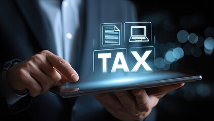 Digital tax filing, online document management, and electronic submission