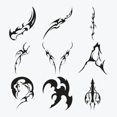 set of cyber sigilism tattoo