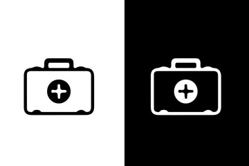 icon hospital vector design illustration solid mono color 