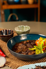 Ramadan Hari Raya Traditional Malay Masak Daging Beef Curry Dish Malaysian Cuisine