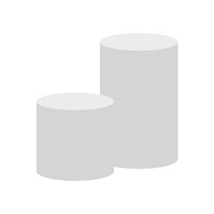 White blank product podium. Vector illustration