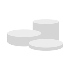 White blank product podium. Vector illustration