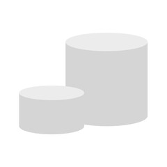 White blank product podium. Vector illustration