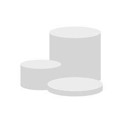 White blank product podium. Vector illustration
