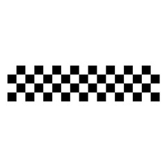 Racing flag stripes. Checkered race flag. Sport car decal. Vector illustration. 