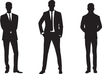 Businessman Silhouette Standing – Vector/Illustration Concept
