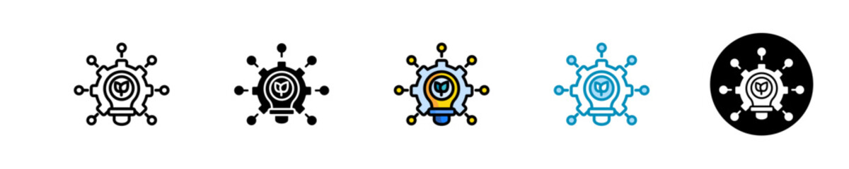 Innovation Hub  Icon Set Multiple Style Collection