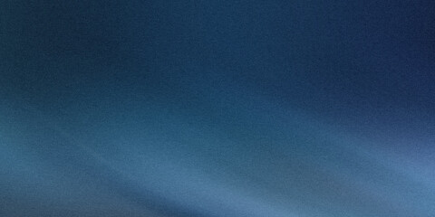 A dark blue gradient texture creates an abstract background with a grainy and noisy effect