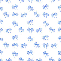 seamless pattern with bow or  ribbon