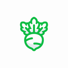 abstract modern kohlrabi logo design