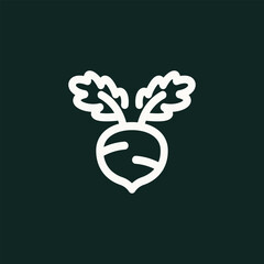 abstract modern kohlrabi logo design