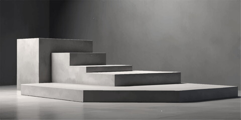 An armchair sits in a contemporary living room with a staircase to the light, creating a path to success