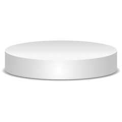 White Podium 3d Display Product Placement Design Template
