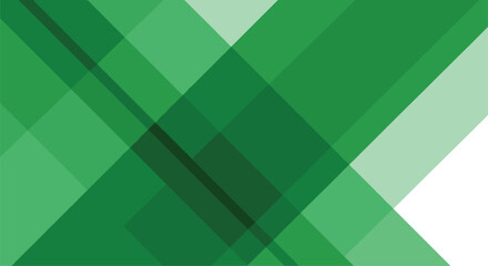 Abstract geometric design featuring overlapping layers of vibrant green shades creating a dynamic visual texture and depth