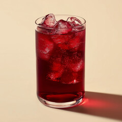 christmas cocktail with berries