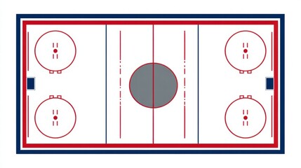 football stadium with a goal