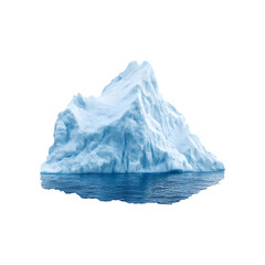Obraz premium Large floating iceberg with jagged icy peaks 