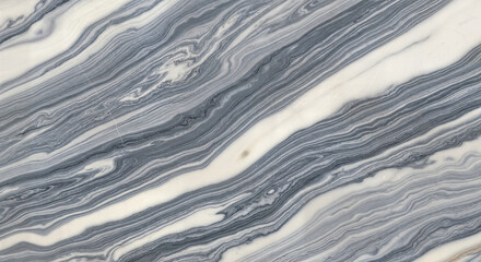  "Fluid Gray-and-White Striated Marble with Wave-Like Veins"
