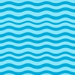 Blue Wave Pattern Seamless Repeat Texture