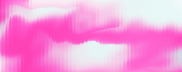 Abstract background with glossy pink liquid gradient with striped effect. Wavy striped glass refraction.