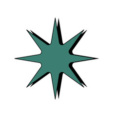 Fototapeta premium Retro futuristic Y2K stars. Vector illustration. 