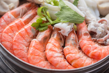 seafood in the pot, Thai stlyle