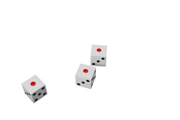 1の目が揃った三つのサイコロ