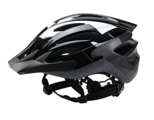 Fototapeta premium black helmet on a white background