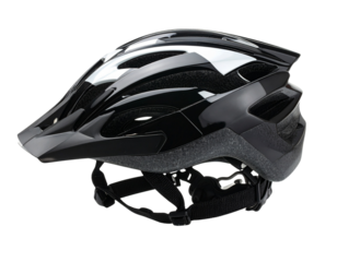 black helmet on a white background