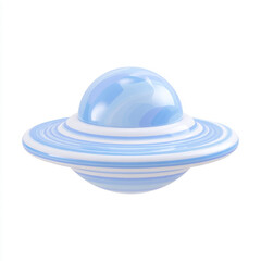 Fototapeta premium A blue UFO model